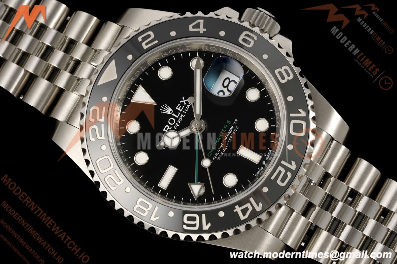 Rolex - GMT II 126710GRNR Bruce Wayne 40mm 904L Jub SS/SS Black Dial RF JH3285
