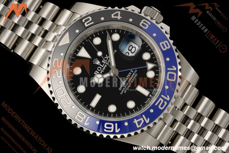 Rolex - GMT II 126710BLNR Batgirl 40mm 904L Jub SS/SS Black Dial RF JH3285