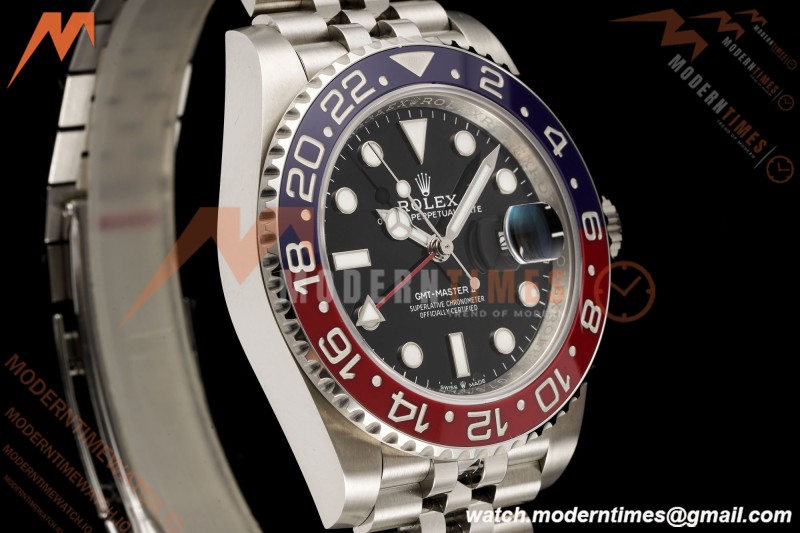 Rolex - GMT II 126710BLRO Pepsi 40mm 904L Jub SS/SS Black Dial RF JH3285