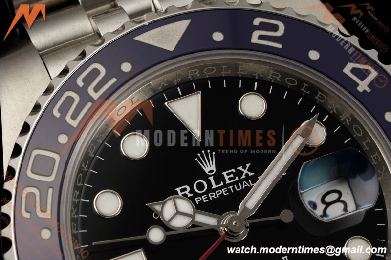Rolex - GMT II 126710BLRO Pepsi 40mm 904L Jub SS/SS Black Dial RF JH3285