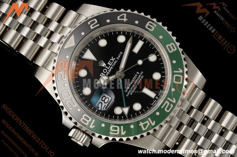 Rolex - GMT II 126720VTNR LHD 40mm 904L Jub SS/SS Black Dial RF JH3285