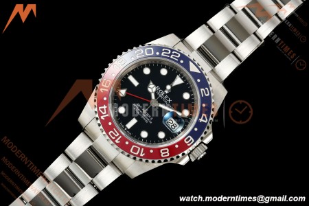 Rolex - GMT II 126710BLRO Pepsi 40mm Gain Weight 904L Oys SS/SS Black WF JH3285 CHS