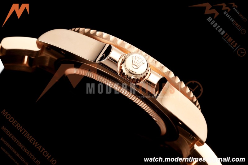 Rolex - GMT II 126715CHNR Rootbeer 40mm 904L Oys RG/RG Black QF JH3285 Free Sprung