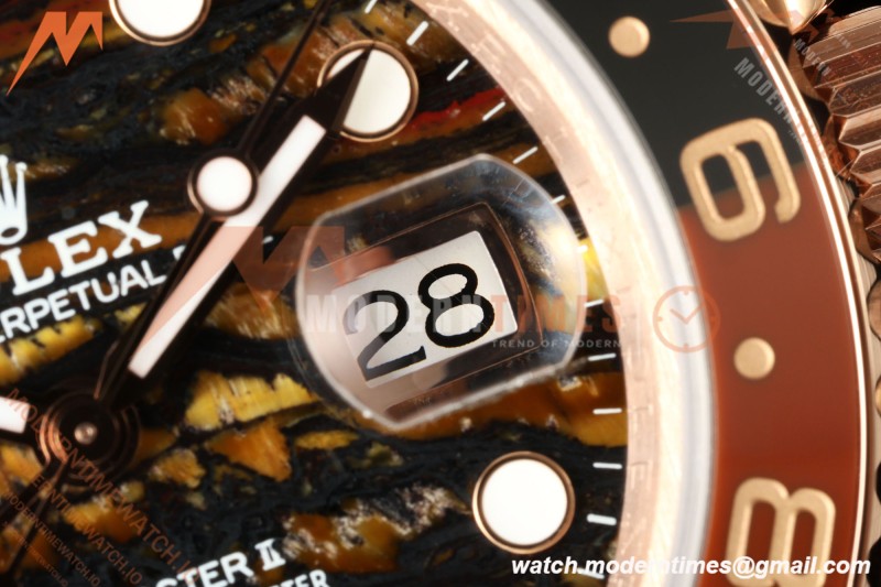 Rolex - GMT II 126715CHNR 40mm 904L Oys RG/RG Tiger Iron QF JH3285 Free Sprung