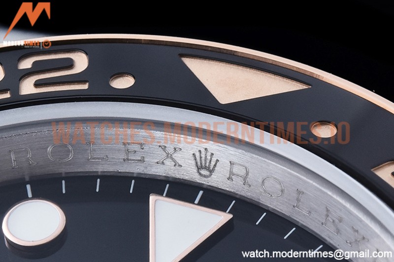 Rolex - GMT II 126711CHNR 904L RG/SS Blk GMF V6 SH3285 CHS