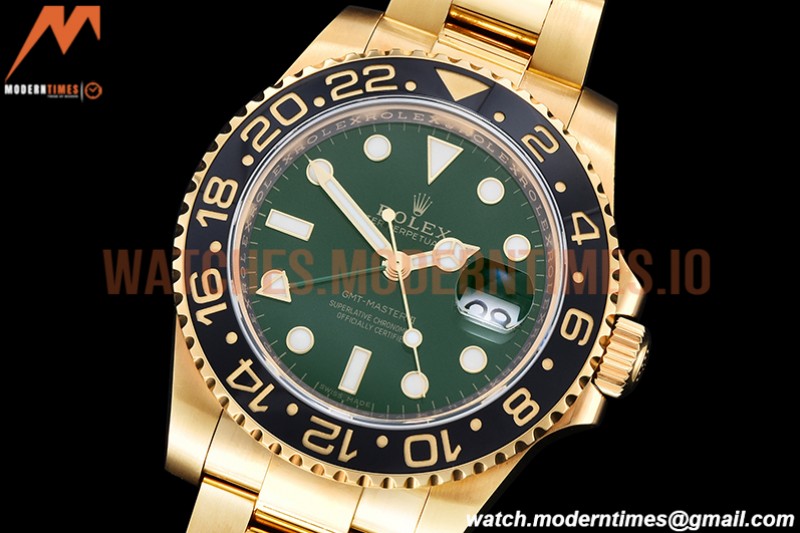 Rolex - GMT II 116718LN 904 Wrp YG/YG Grn KF VR3186 CHS