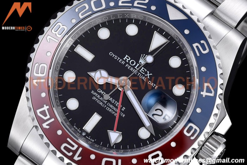 Rolex - GMT II 126710BLRO Oys 40mm 904L SS/SS Black EWF VR3285 CHS
