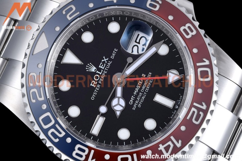 Rolex - GMT II 126710BLRO Oys 40mm 904L SS/SS Black EWF VR3285 CHS