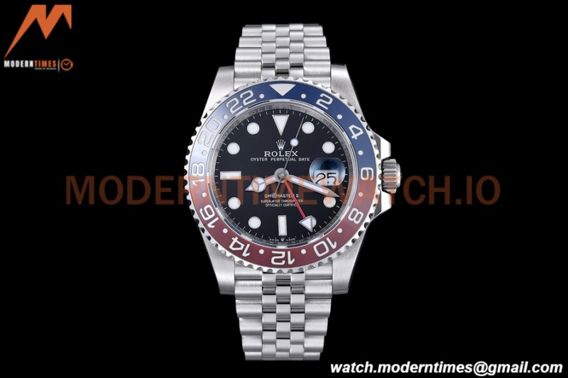 Rolex - GMT II 126710BLRO Jub 40mm 904L SS/SS Black EWF VR3285 CHS