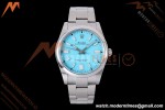 Rolex - Oyster Pert. 41mm 124300 SS/SS Turquoise Blue VF DD3230