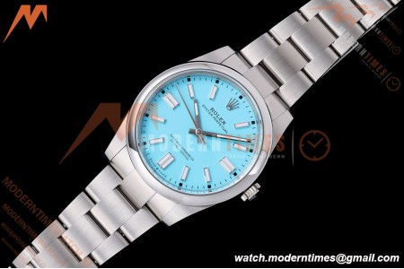 Rolex - Oyster Pert. 41mm 124300 SS/SS Turquoise Blue VF DD3230 | 롤렉스 - 오이스터 퍼페추얼 41mm 124300 스테인리스 스틸/스테인리스 스틸 터콰이즈 블루 VF DD3230
