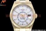 Rolex - Skydweller 326938 YG/YG White Noob Asian 23J