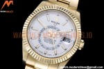 Rolex - Skydweller 326938 YG/YG White Noob Asian 23J