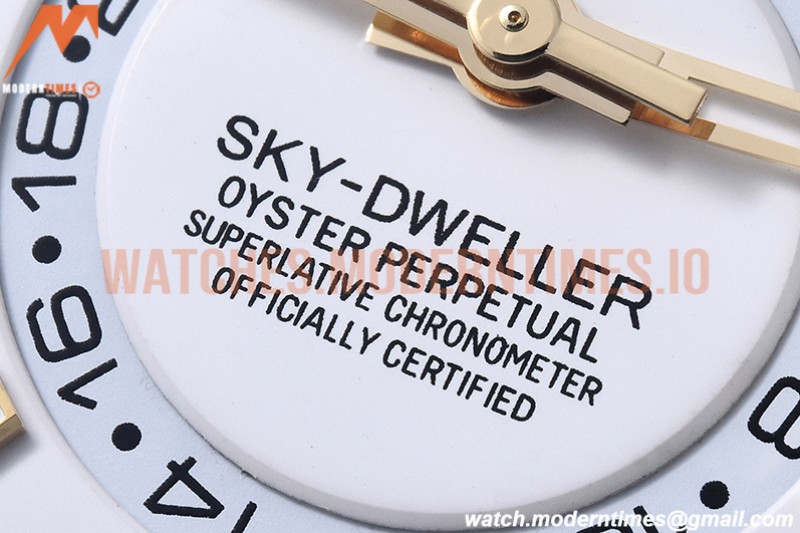 Rolex - Skydweller 326938 YG/YG White Noob Asian 23J
