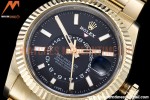 Rolex - Skydweller 326938 YG/YG Black Noob Asian 23J