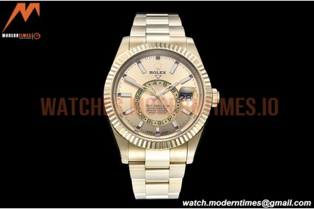 Rolex - Skydweller 326938 YG/YG Gold Noob Asian 23J