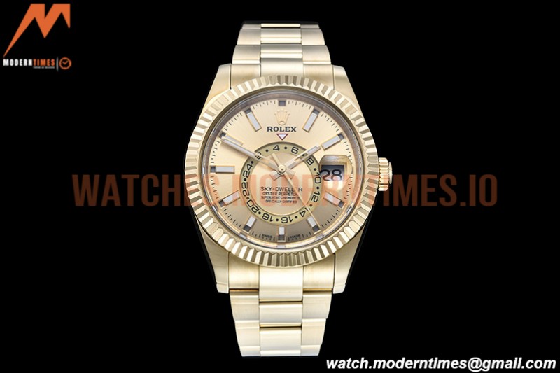 Rolex - Skydweller 326938 YG/YG Gold Noob Asian 23J