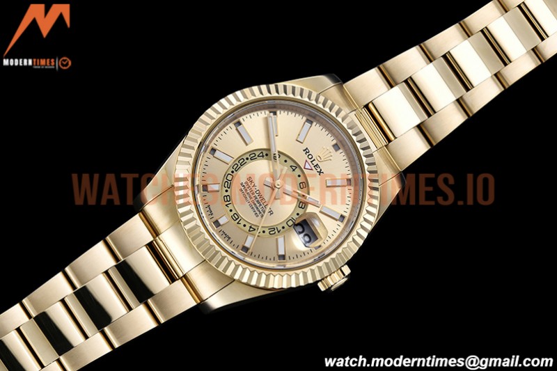 Rolex - Skydweller 326938 YG/YG Gold Noob Asian 23J