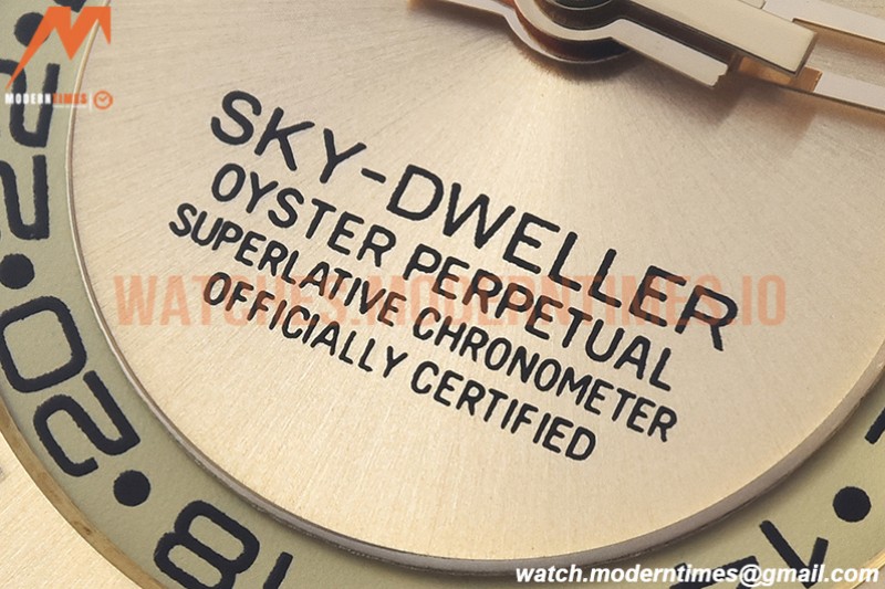 Rolex - Skydweller 326938 YG/YG Gold Noob Asian 23J
