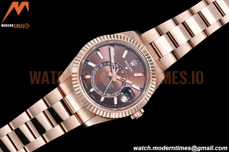 Rolex - Skydweller 326935 RG/RG Brown Noob Asian 23J