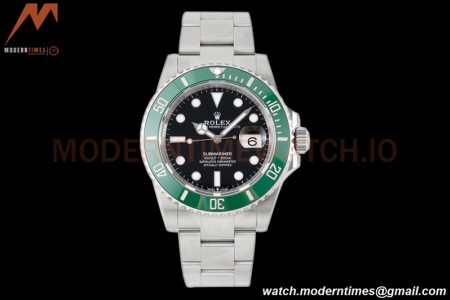 Rolex - Submariner 41mm 126610LV Kermit 904L SS/SS Black ZF VR3235