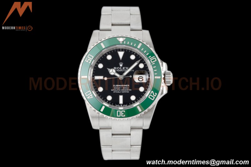 Rolex - Submariner 41mm 126610LV Kermit 904L SS/SS Black ZF VR3235