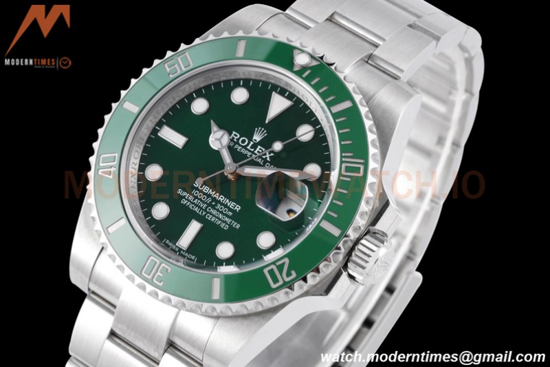 Rolex - Submariner 40mm 116610LV 316L SS/SS Green ZRF A3135