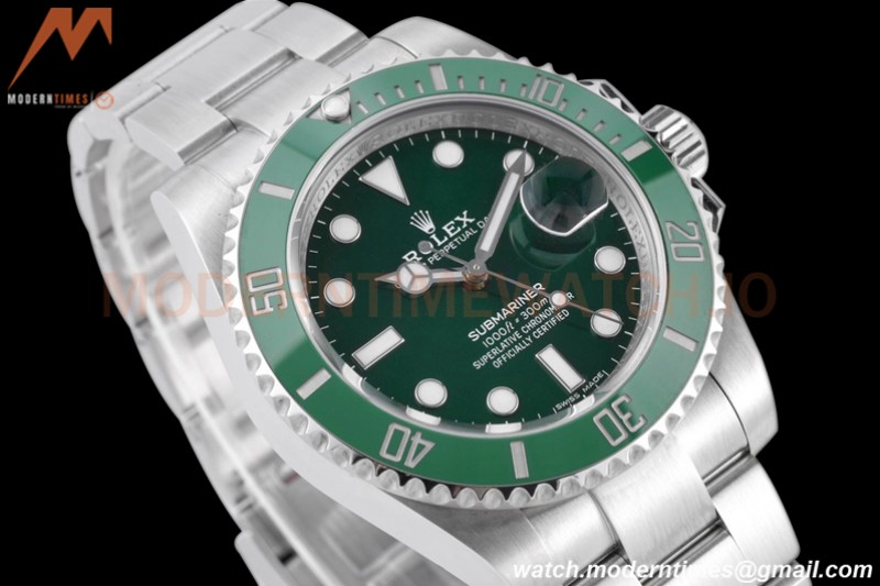 Rolex - Submariner 40mm 116610LV 316L SS/SS Green ZRF A3135