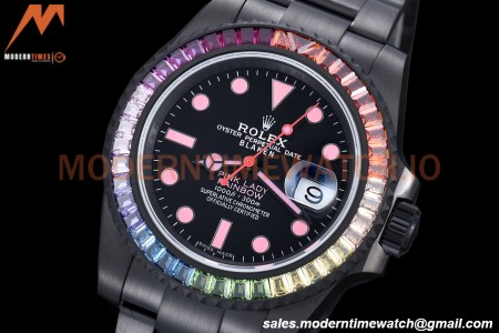 Rolex - Submariner 40mm Blaken Pink Lady DLC/DLC Diamond Black RAF VR3135