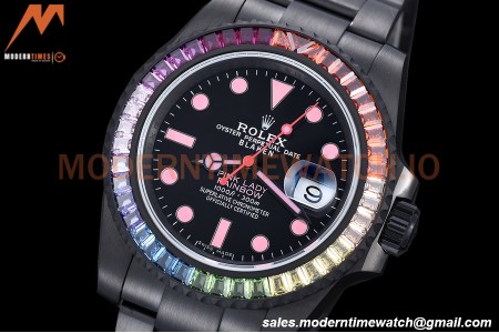 Rolex - Submariner 40mm Blaken Pink Lady DLC/DLC Diamond Black RAF VR3135