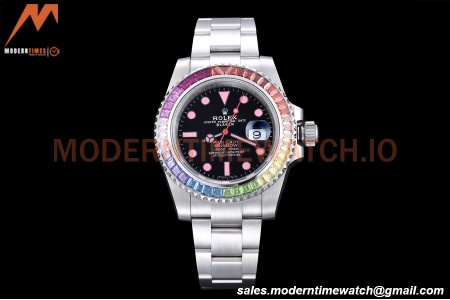 Rolex - Submariner 40mm Blaken Pink Lady SS/SS Diamond Black RAF VR3135
