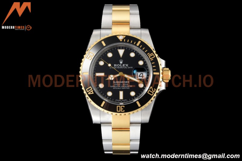 Rolex - Submariner 40mm 116613LN 904L YG/SS Black VSF VS3135