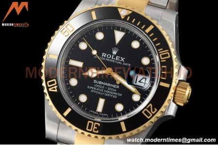 Rolex - Submariner 40mm 116613LN 904L YG/SS Black VSF VS3135