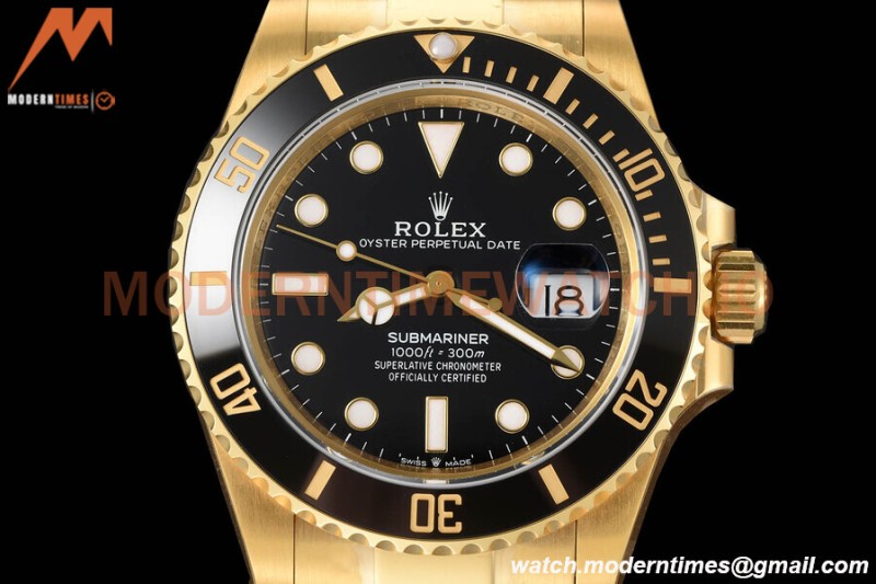 Rolex - Submariner 41mm 126618LN 904L YG/YG Black VSF VS3235
