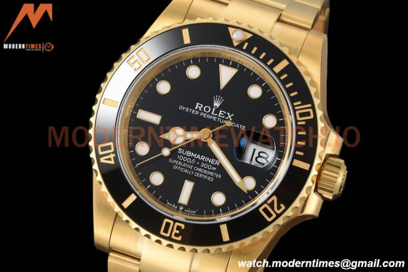 Rolex - Submariner 41mm 126618LN 904L YG/YG Black VSF VS3235