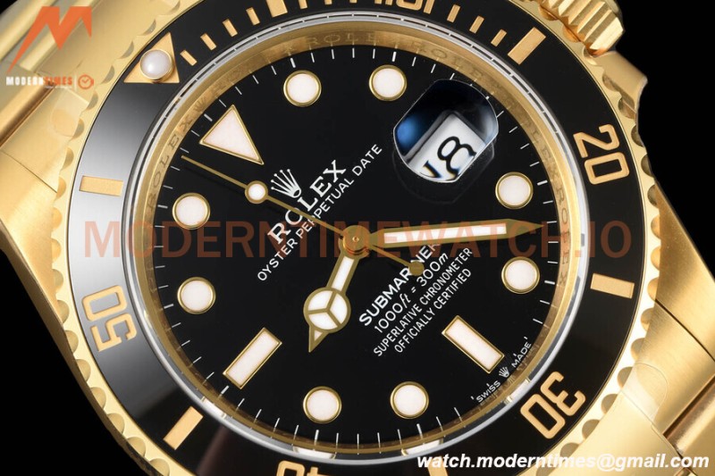 Rolex - Submariner 41mm 126618LN 904L YG/YG Black VSF VS3235