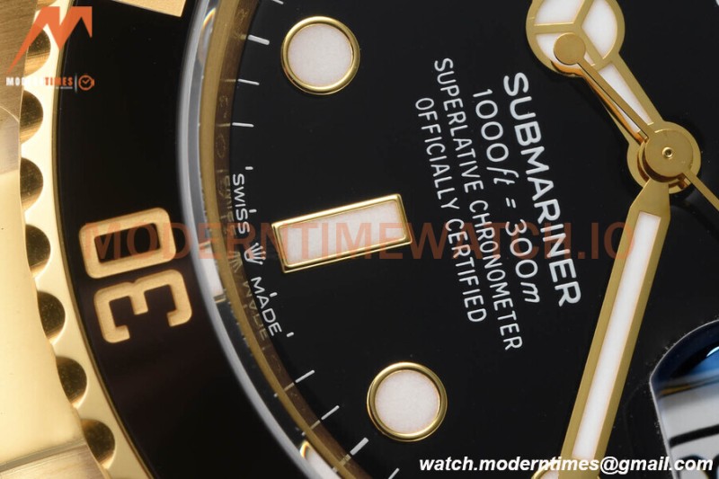 Rolex - Submariner 41mm 126618LN 904L YG/YG Black VSF VS3235