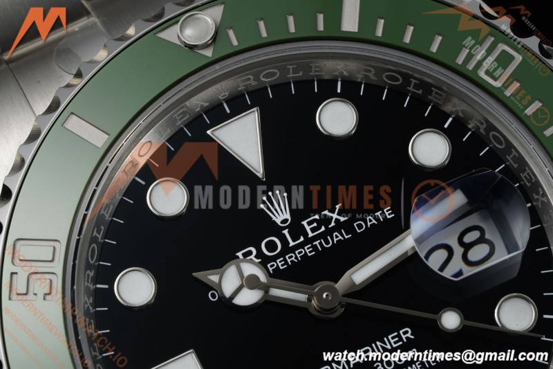 Rolex - Submariner 126610LV 904L 41mm SS/SS Black RWF DD3235 Free Sprung