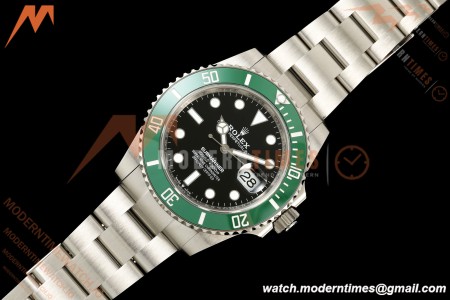 Rolex - Submariner 126610LV Kermit 904L 41mm SS/SS Black QF DD3235 Free Sprung | ロレックス - サブマリーナー 126610LV Kermit 904L 41mm 全SS仕様 ブラック文字盤 QF製 DD3235ムーブメント搭載 フリースプラング (Free Sprung)