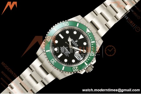 Rolex - Submariner 126610LV Kermit 904L 41mm SS/SS Black QF DD3235 Free Sprung