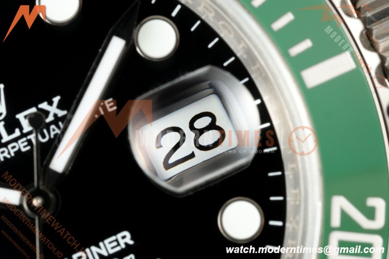 Rolex - Submariner 126610LV Kermit 904L 41mm SS/SS Black QF DD3235 Free Sprung