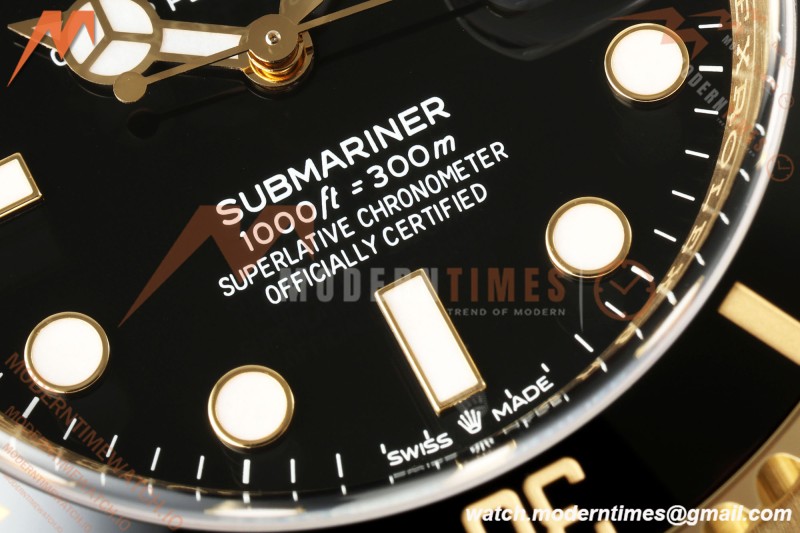 Rolex - Submariner 126618LN 41mm Gain Weight 904L YG/YG Black WF JH3235