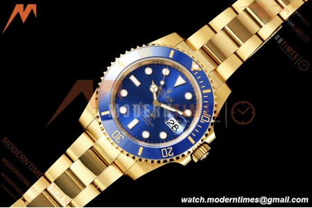 Rolex - Submariner 116618LB 40mm Gain Weight 904L YG/YG Blue WF DD3135