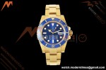 Rolex - Submariner 116618LB 40mm Gain Weight 904L YG/YG Blue WF DD3135