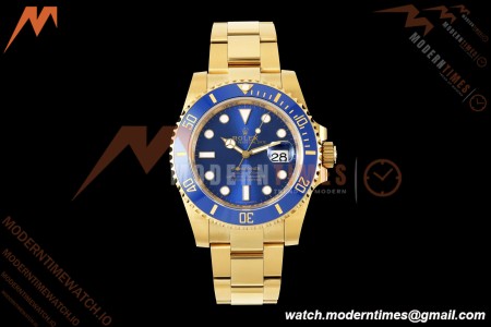 Rolex - Submariner 116618LB 40mm Gain Weight 904L YG/YG Blue WF DD3135