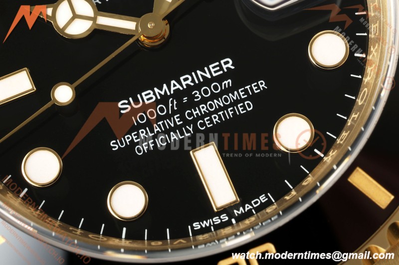 Rolex - Submariner 116618LN 40mm Gain Weight 904L YG/YG Black WF DD3135