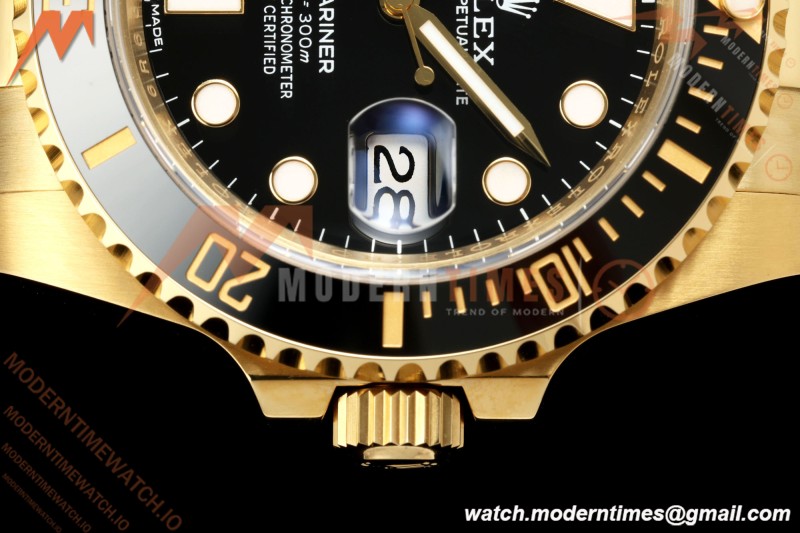 Rolex - Submariner 116618LN 40mm Gain Weight 904L YG/YG Black WF DD3135