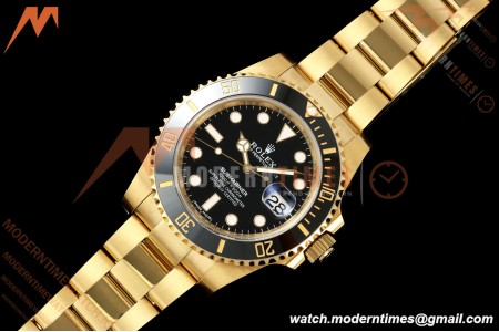 Rolex - Submariner 116618LN 40mm Gain Weight 904L YG/YG Black WF DD3135