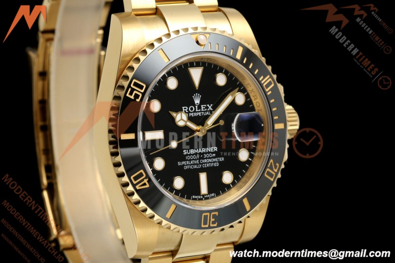 Rolex - Submariner 116618LN 40mm Gain Weight 904L YG/YG Black WF DD3135