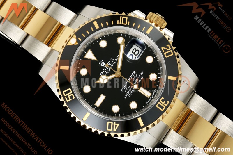 Rolex - Submariner 40mm 116613LN Gain Weight 904L YG/SS Black WF DD3135